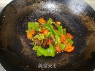 Stir-fried Double Pepper with Bacon recipe