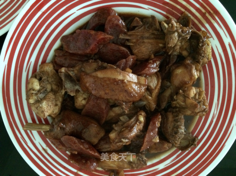 Braised Chicken with Sausage recipe