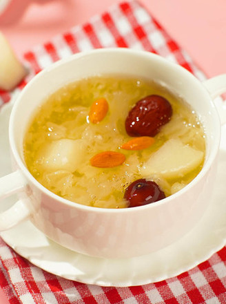 Rice Cooker White Fungus Pear Soup