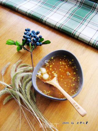 【osmanthus Rice Wine Xiaoyuanzi】-----a Warm and Thoughtful Soup in Cold Winter Days recipe