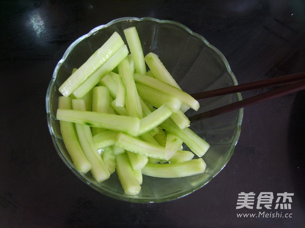 Cucumber Strips with Egg Yolk recipe