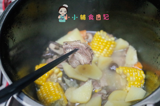 Corn Vegetable Duck Soup Over 36 Months Old recipe