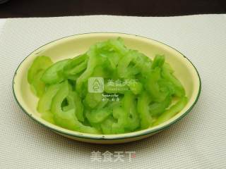 Laba Beans Mixed with Bitter Gourd recipe