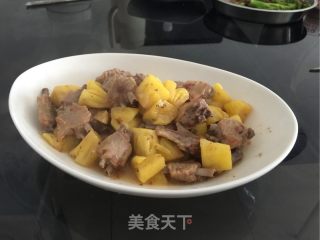 Stir-fried Duck Wings with Pineapple recipe