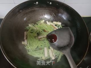 Lettuce Fried Dried Tofu recipe