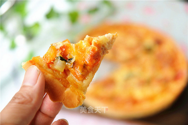 #aca烤明星大赛# Pizza Made with Soy Milk-chicken and Vegetable Pizza recipe