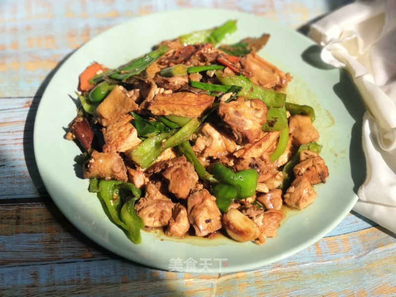 Braised Tofu with Chicken Nuggets recipe