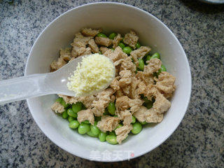 Drunk Bran Mixed with Edamame recipe