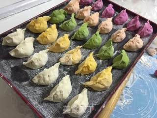 Five-color Dumplings recipe