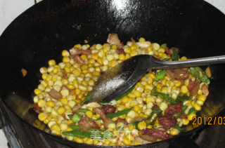 Stir-fried Pork with Fruit and Corn recipe