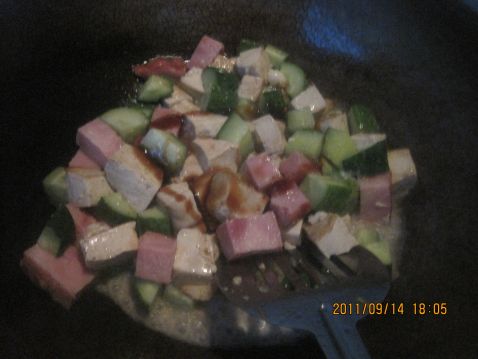 Ham and Cucumber Tofu Club recipe