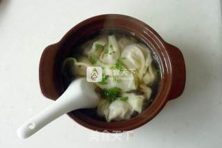 Wild Onion and Fresh Meat Wonton recipe