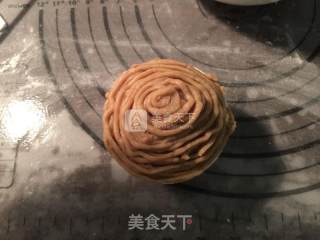 #aca烤明星大赛# Low-sugar and Oil-free Montblanc Chestnut Cake recipe