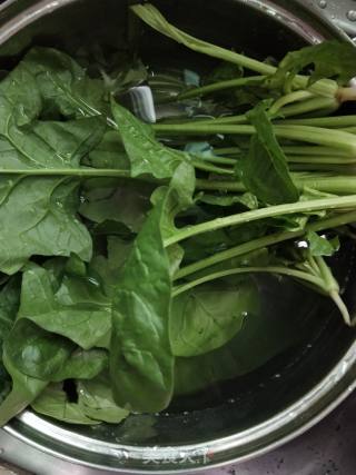Stir-fried Vermicelli with Spinach (quick Vegetarian Vegetable) recipe