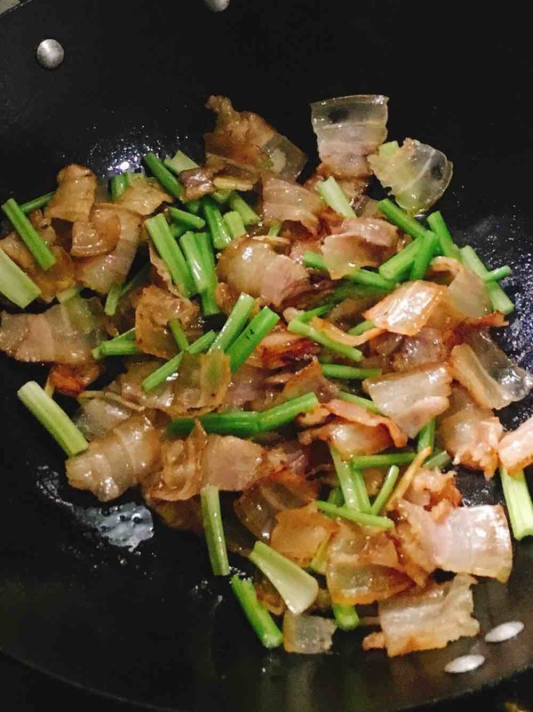 Celery Stir-fried Bacon recipe