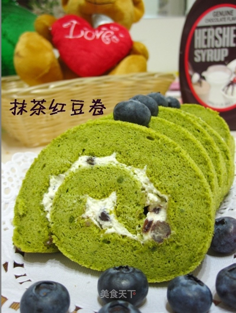 Matcha Red Bean Roll recipe