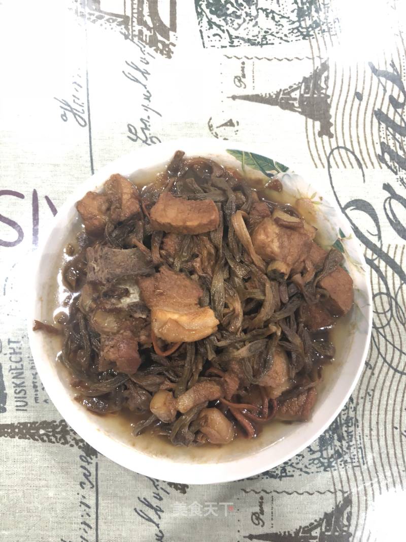 Braised Pork with Dried Long Beans recipe