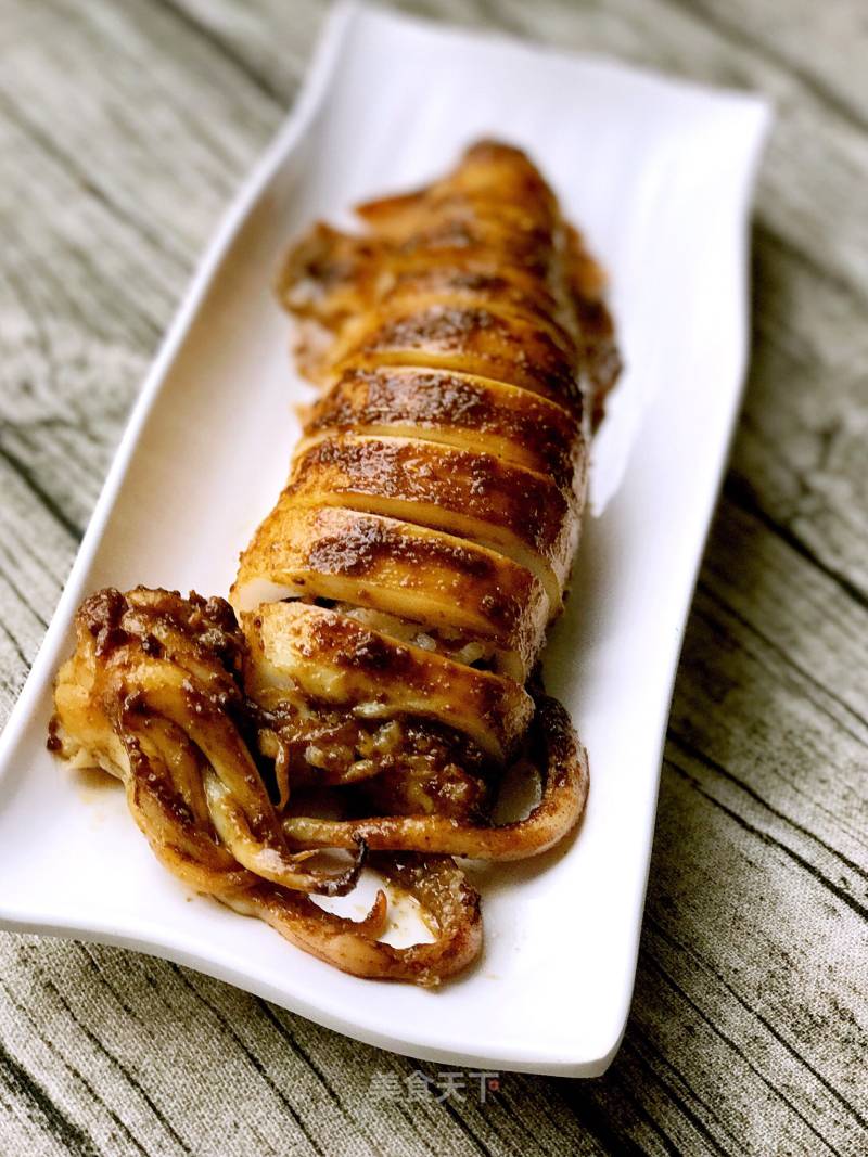 Grilled Squid Tube with Sauce
