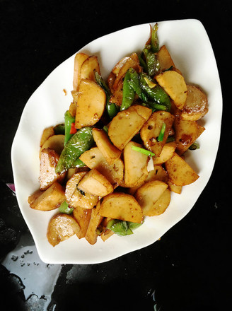 Spicy Stir-fried Vegetarian Sausage recipe