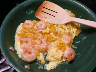 #trust之美#scrambled Eggs with Shrimp and Corn recipe