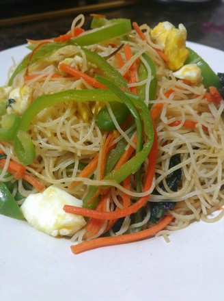 Stir-fried Rice Noodles with Mixed Vegetables recipe
