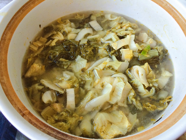 Pickled Cabbage Boiled White Meat recipe