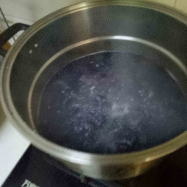 Purple Sweet Potato Oatmeal Rice Porridge recipe