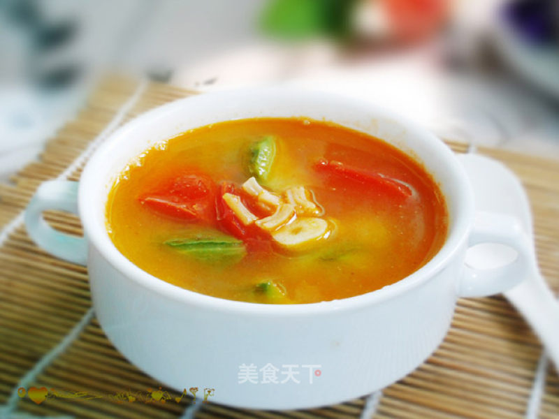 Tomato Loofah Soup-shengjin Qingshu Hot recipe