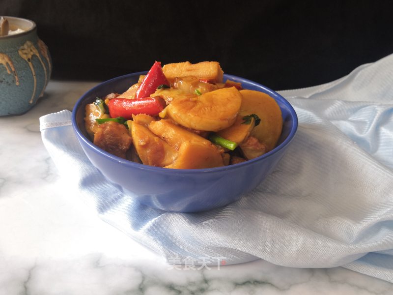 Braised Pork Belly with Winter Bamboo Shoots recipe