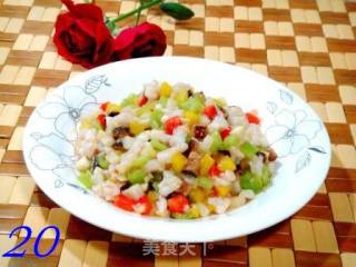 Minnan Stir-fried "colorful Fried Shrimp Floss" recipe