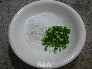 Glutinous Rice Strips with Salt and Pepper Chives recipe