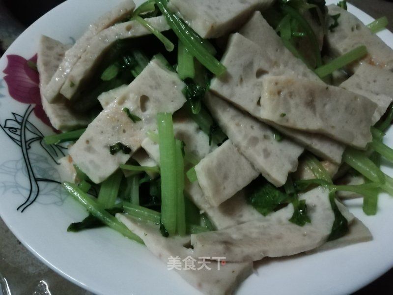 Fried Celery with Meatloaf recipe