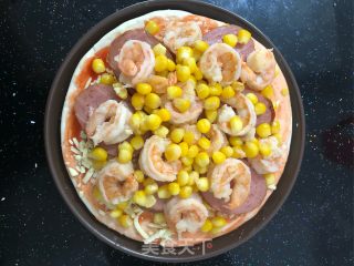 Shrimp and Ham Pizza recipe