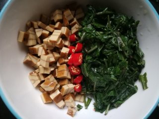 Ququcai Mixed with Dried Bean Curd recipe