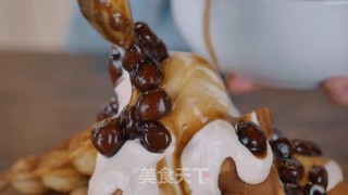 Egg Waffles with Pearl Milk recipe