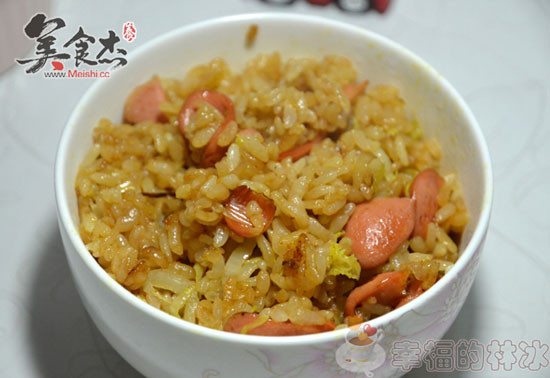 Rapeseed Oil Crispy Intestine Fried Rice recipe