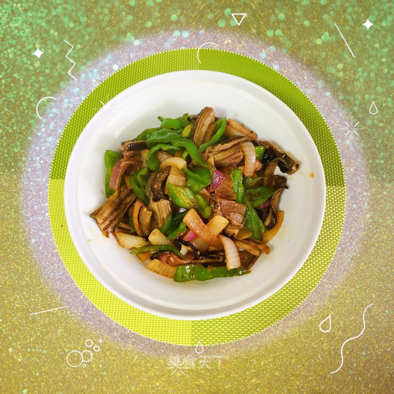 Stir-fried Rice Eel with Green Pepper and Onion recipe