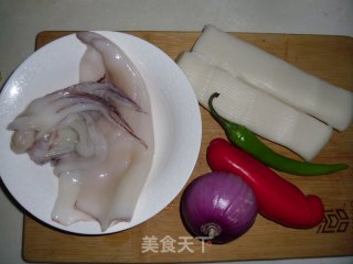 Squid Fried Rice Cake recipe