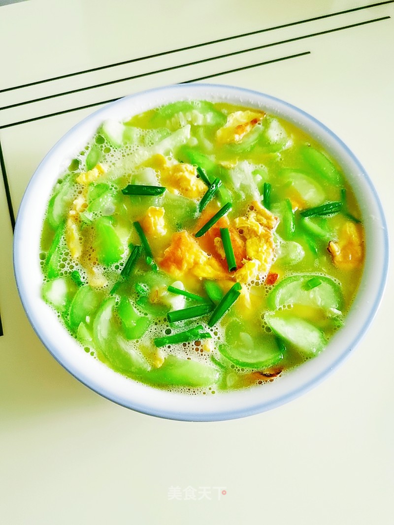 Egg Loofah Soup recipe