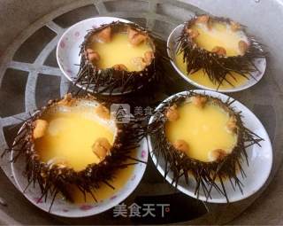 Sea Urchin Steamed Egg recipe