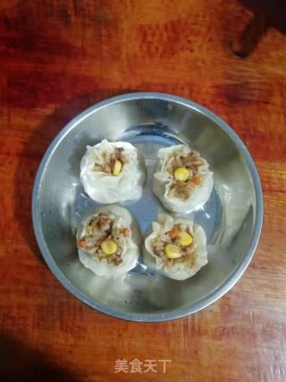 Corn and Mushroom Minced Meat Shaomai recipe