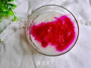 Sesame Scented Dragon Fruit Rice Paste recipe