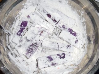 Fried Purple Yam recipe