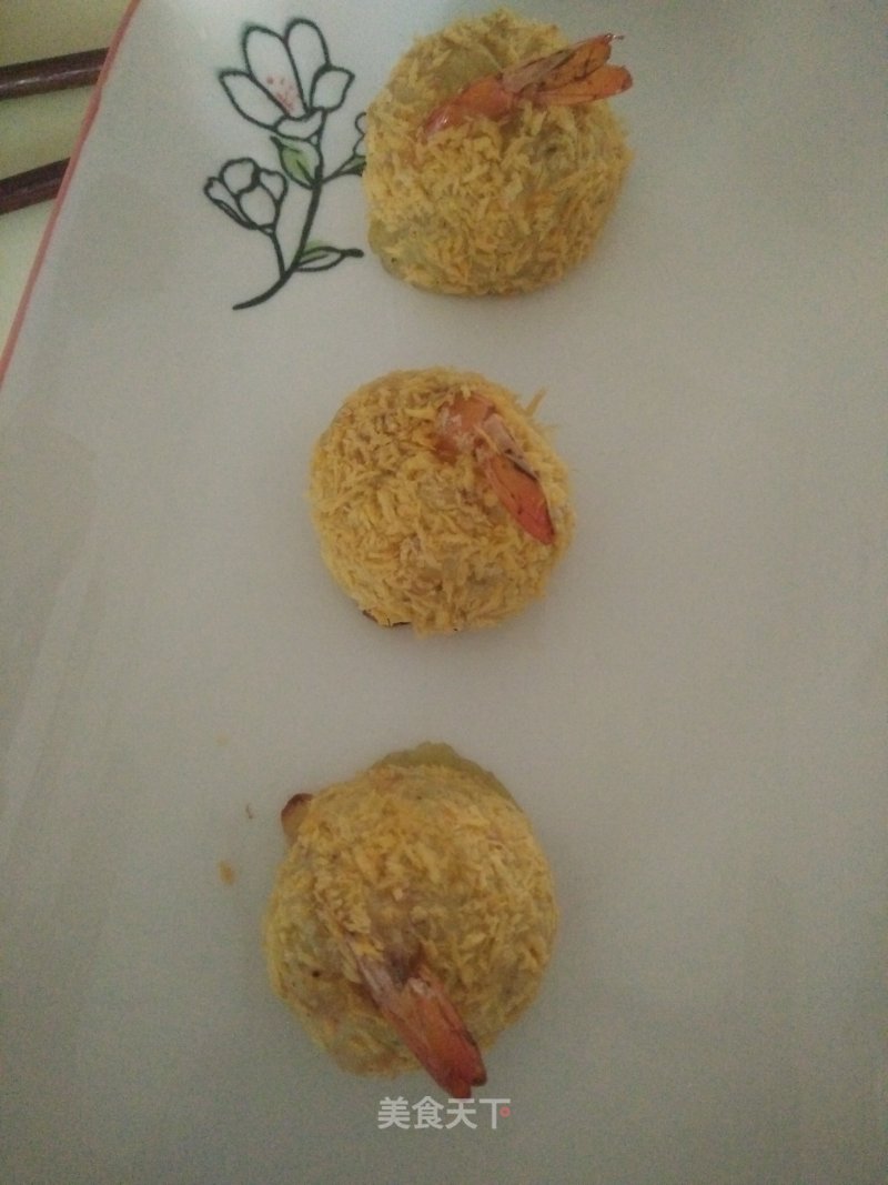 Shrimp Balls with Mashed Potatoes recipe