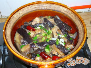 Salted Fish and Eggplant Claypot recipe