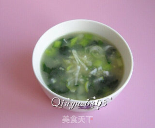 Chrysanthemum Vegetable Salty Porridge recipe