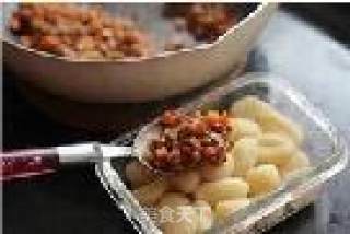 Baked Potato Balls with Cheese Bolognese recipe