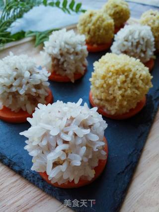 Two-color Pearl Meatballs recipe