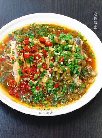 Steamed Fish with Pickled Peppers recipe