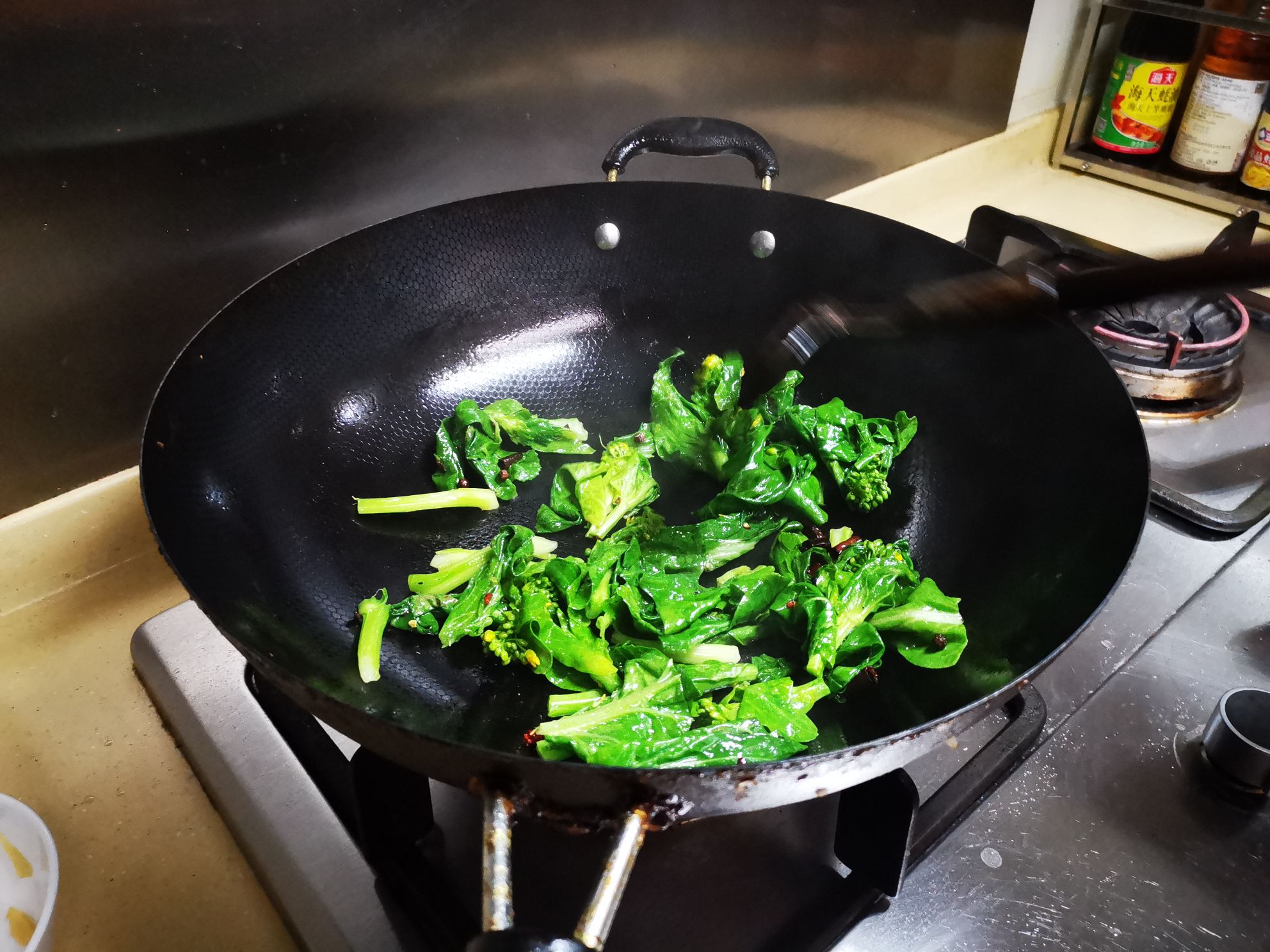 Stir-fried Vegetable Moss with Dried Pepper recipe